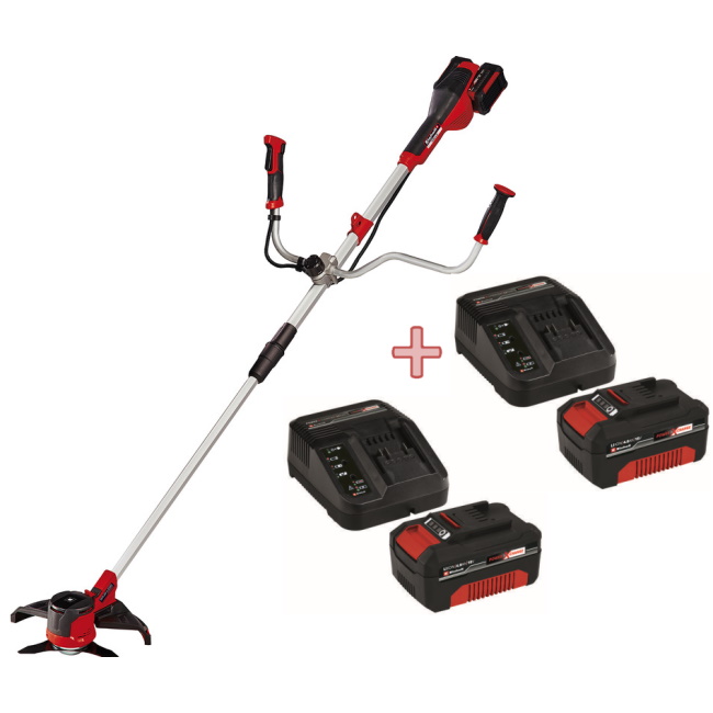 Einhell set akumulatorski trimer Agillo 36/255 BL - Solo + 2x  starter kit Power X-Change 18V 4,0 Ah 3810000028